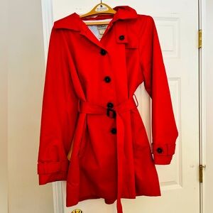 LL Bean Red Raincoat